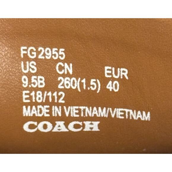 Coach Women's Margot Champagne Gold Casual Loafer Shoes - Women's Size 9.5 - Picture 11 of 11